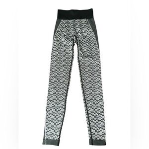 Gymshark WTFlex Seamless High‎ Waisted Leggings | Chevron Green XS